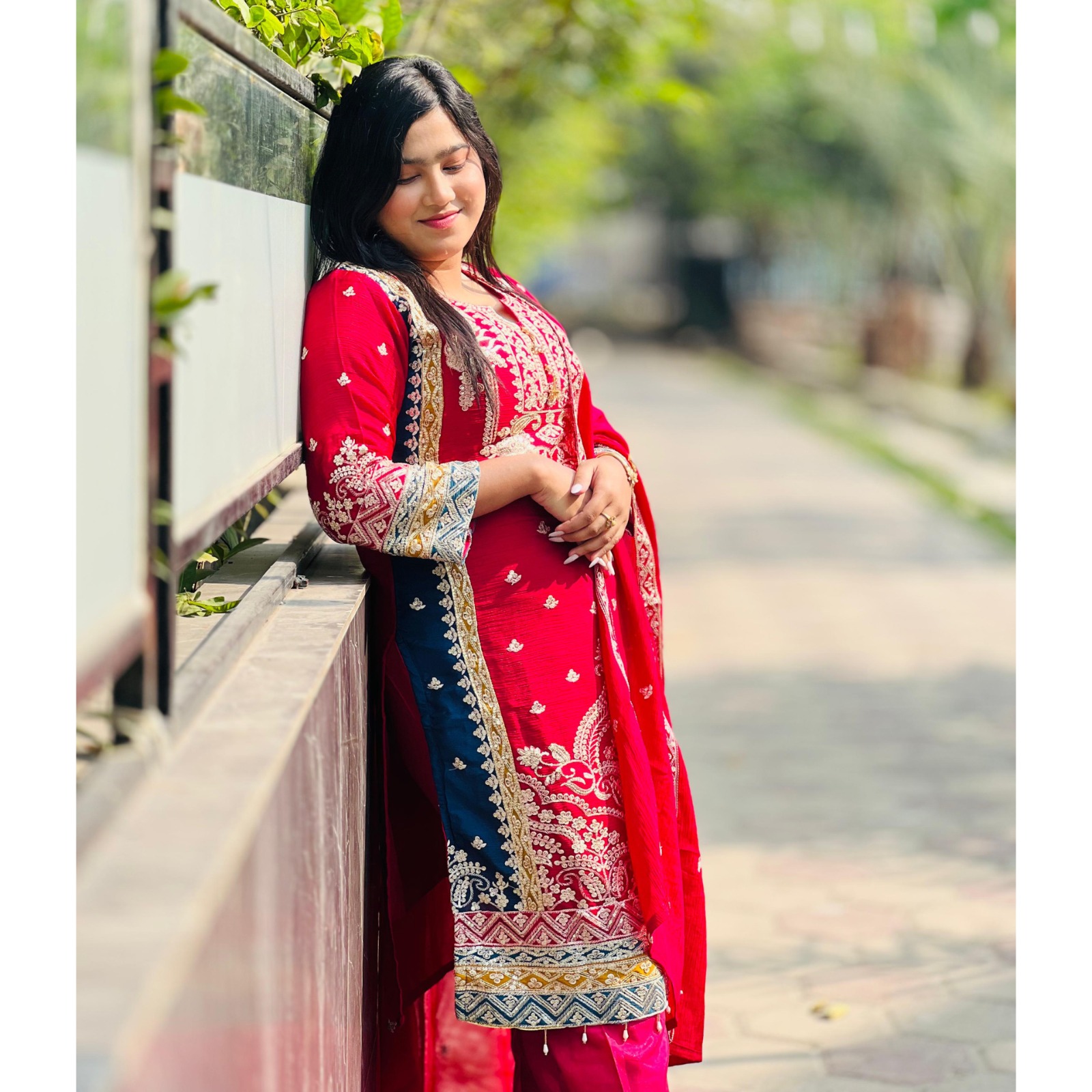 Georgette Embroidery Four Piece