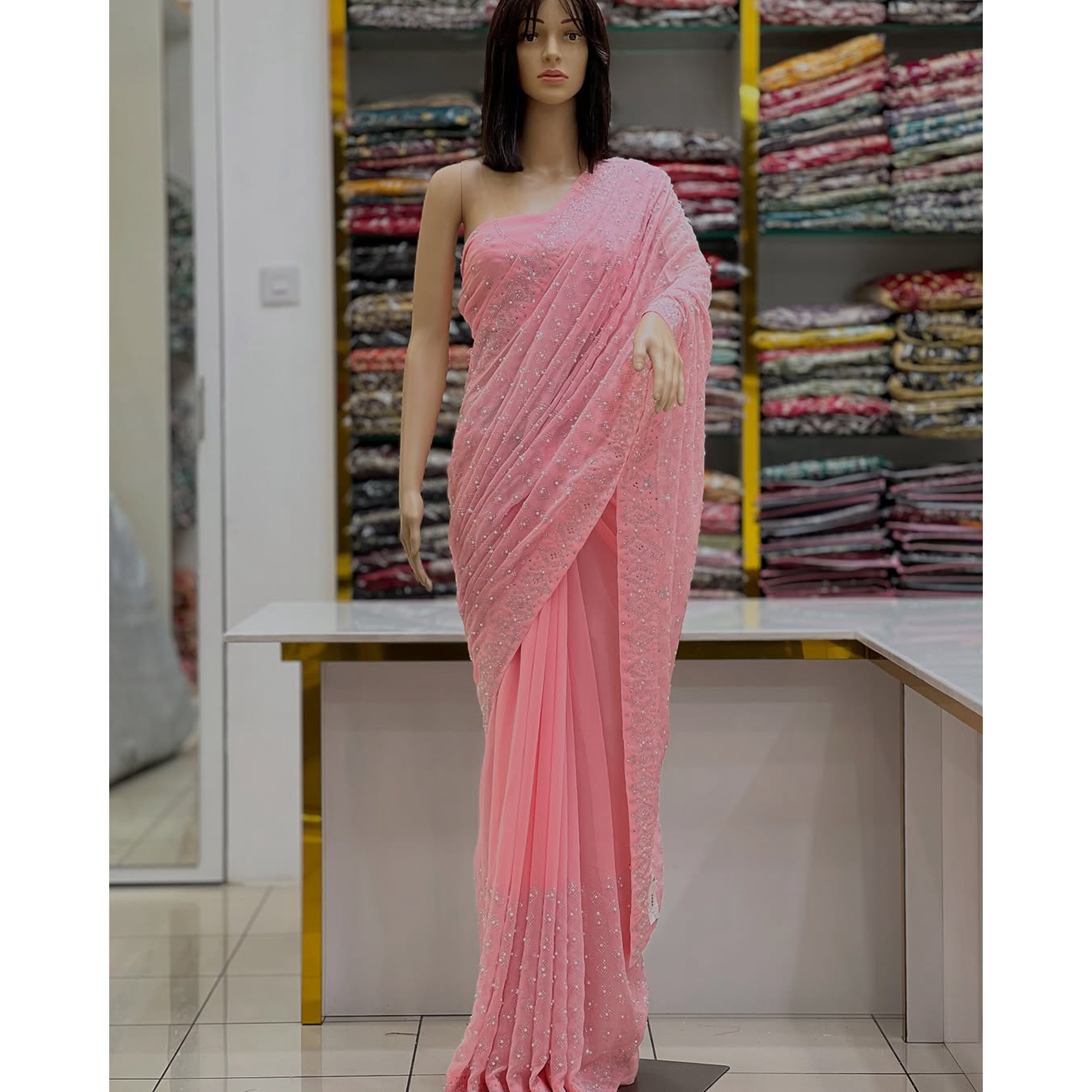 Glittering Glow Gemstone Saree